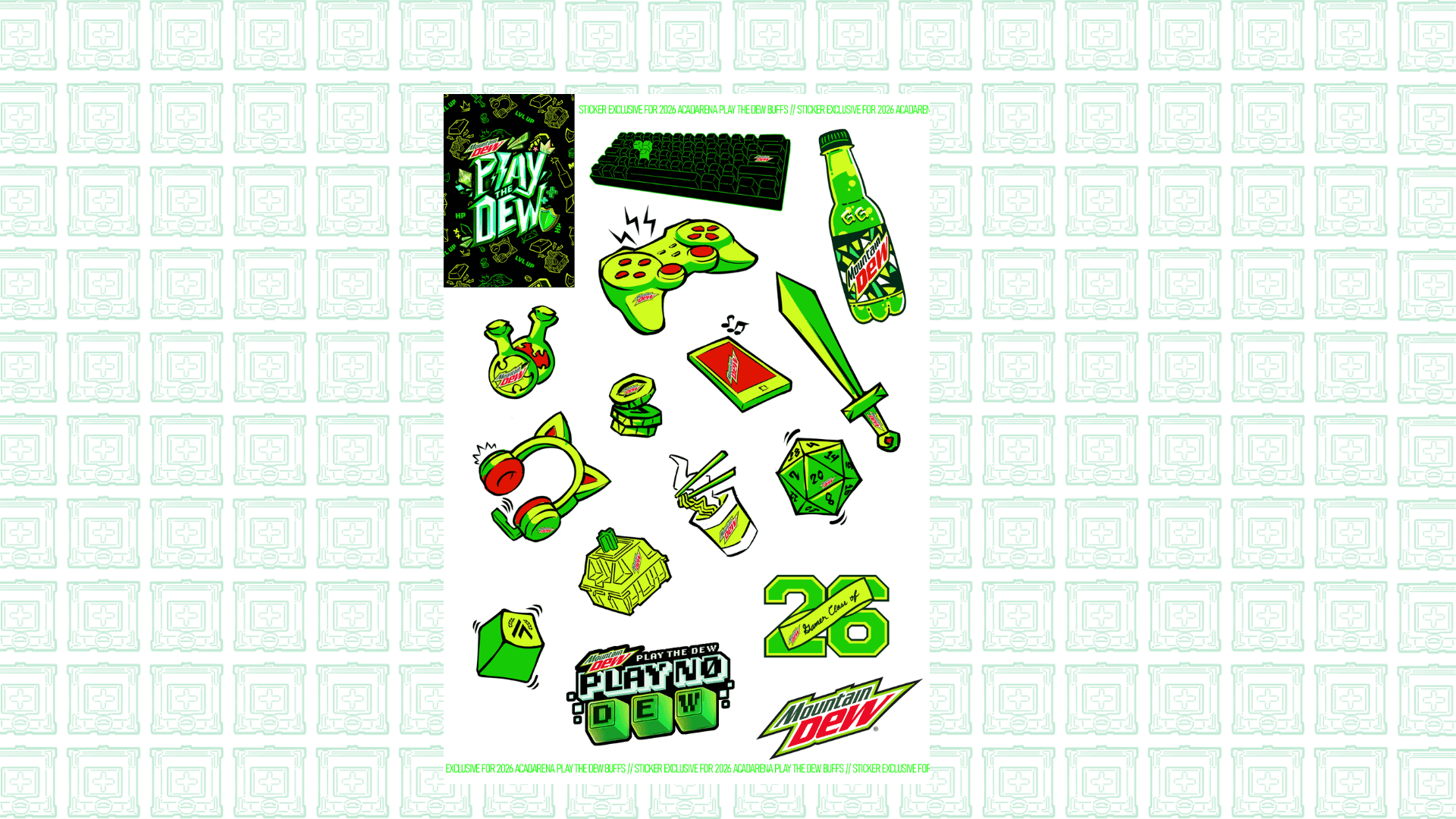 Mountain Dew Stickers